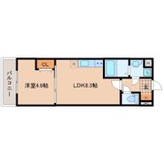 BLESSED LIFE上杉の間取り画像