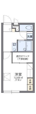 レオパレス五個荘の間取り画像