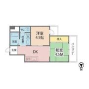 アローハイツの間取り画像