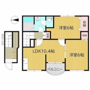 クレストール福泊B棟の間取り画像