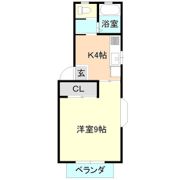 パルティールB棟の間取り画像