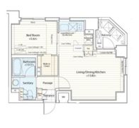 ドゥーエ横濱桜木町の間取り画像