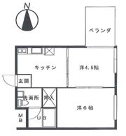 ハイツウエストンの間取り画像