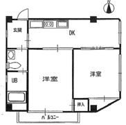 ハイツウエストンの間取り画像