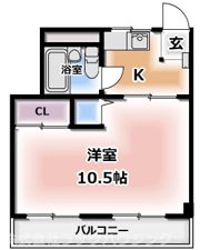 隆生ハイツの間取り画像