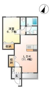 ブランシェの間取り画像