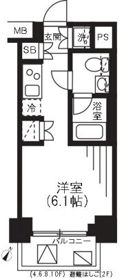 プレミアムキューブ横浜の間取り画像