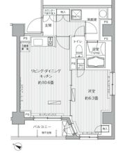 ヒューリックレジデンス茗荷谷の間取り画像