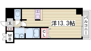 プレサンス三宮フラワーロードの間取り画像