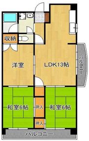 アルゴ西新町の間取り画像