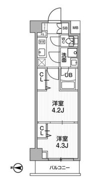 SYFORME西小山の間取り画像