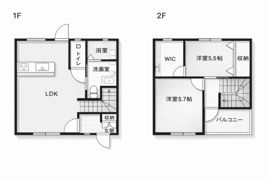 カンパニア西の土居の間取り画像