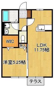 リシェス ジュン Aの間取り画像