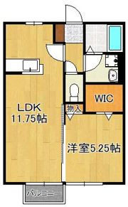 リシェス ジュン Aの間取り画像