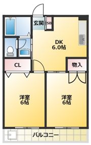 イカリハイツの間取り画像