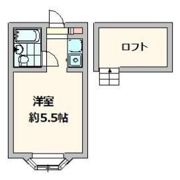 ブルースカイツルセの間取り画像