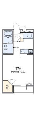 レオパレスシェソワⅡの間取り画像