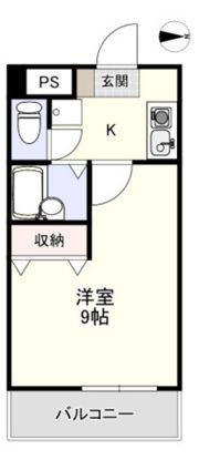 フローラ伊島の間取り画像
