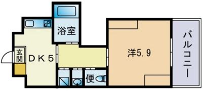 Grand E’terna福岡天神橋の間取り画像