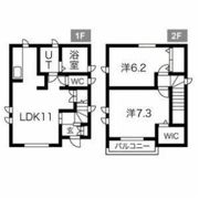 二之宮町貸家の間取り画像