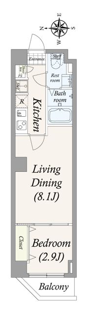 アルファコート町屋の間取り画像
