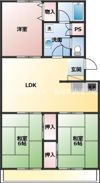 サンリーブハイツの間取り画像