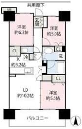 プラウド高崎あら町の間取り画像