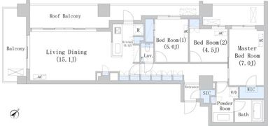 パークアクシス千川の間取り画像