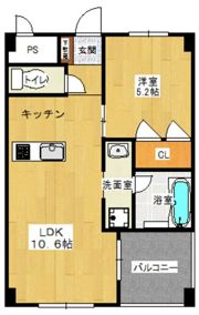 ピュアライン医大東の間取り画像