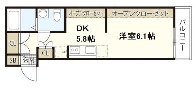 COLLINA隅の浜の間取り画像