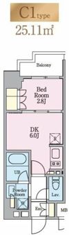 リビオメゾン木場の間取り画像