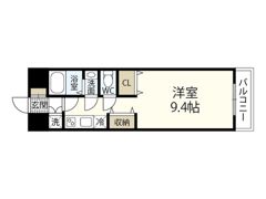 グラビスコート西原駅前の間取り画像
