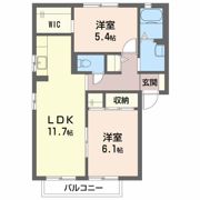 バリュージュJIN B棟の間取り画像