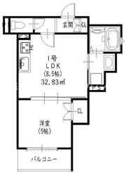 クリエオーレ雁屋西町の間取り画像