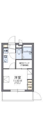 レオパレス天満の間取り画像