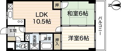 ライブ・コーポ辰広の間取り画像
