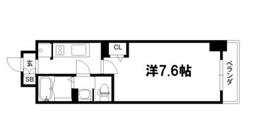 キンブリッジ京都千本丸太町の間取り画像