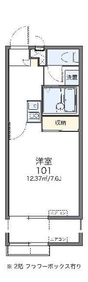 レオパレスレオーノⅢの間取り画像