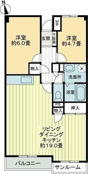 サンハイツ21の間取り画像