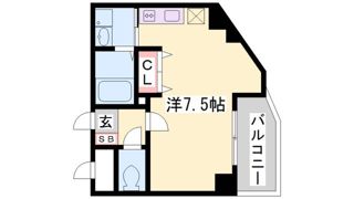 エスリード中山手・県庁前の間取り画像