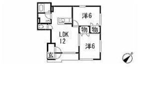 ベルリード馬木（1895）の間取り画像