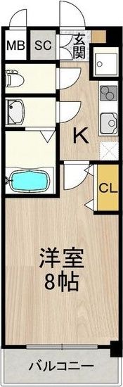 スプランディッド新大阪EASTの間取り画像