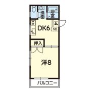コーポ九品寺の間取り画像