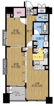 シルフィード本町東の間取り画像