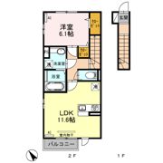 フォレストパークサイド野間島の間取り画像