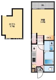 デ・クメール諫早駅前の間取り画像