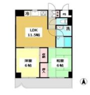 ロイヤルフラット野毛山 壱番館の間取り画像