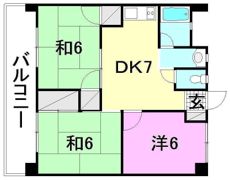 ニシオカハイツの間取り画像