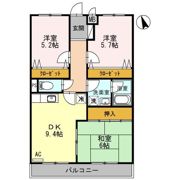 脇マンション塩焼の間取り画像