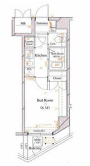 CYNTHIA FOUR-D GOTANDA-WESTの間取り画像